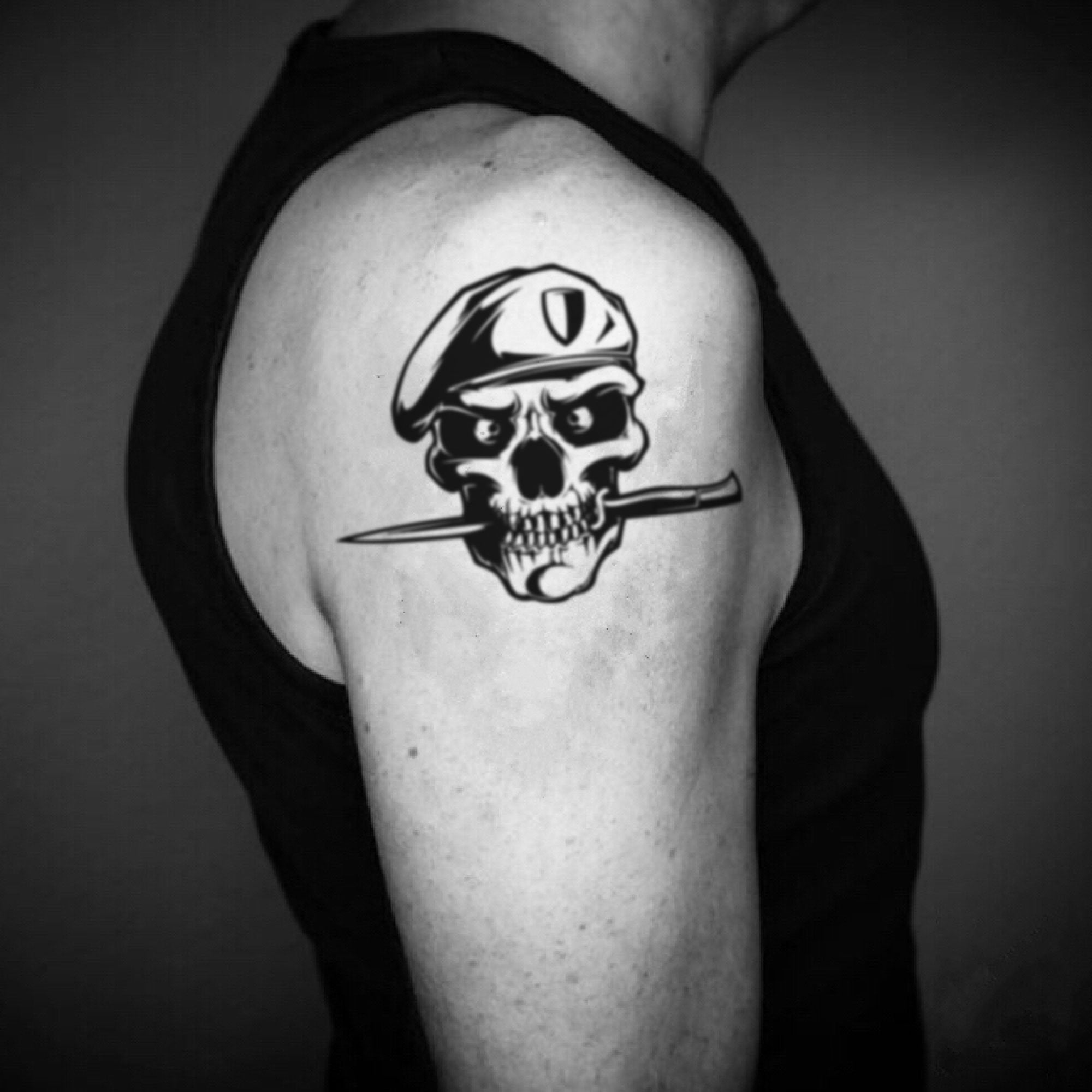 Army Ranger Delta Force Combat Engineer Temporary Tattoo Sticker - OhMyTat